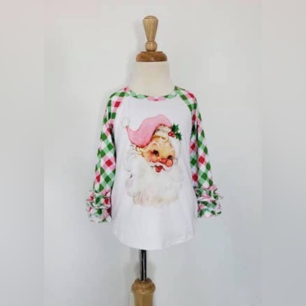 Santa raglan tee